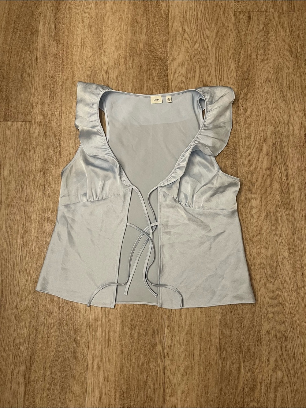 aritzia silk blouse